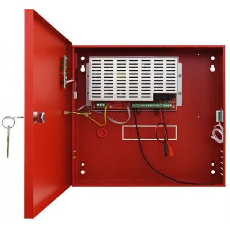 Pulsar EN54C-3A7 Fonte de alimentação com buffer para sistemas de deteção de incêndio, 27,6V DC, 3A, caixa metálica