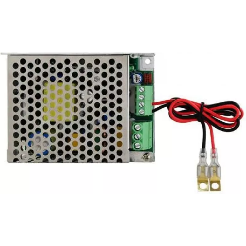 Pulsar PSB-12V3A Fonte de alimentação com buffer 13,8V/3A, encastrar, entrada 170-260V AC, saída 12-15V DC ajustável, para baterias de chumbo 12V 7-40Ah