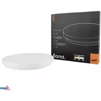 KAFLER FIONA Plafonier LED 24W 2400lm CCT selecionável 3000K/4000K/6500K IP20 Branco