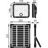 BEMKO SOLPAR Holofote LED solar 10W 1500lm 3000/4000K IP65 Preto com sensor PIR