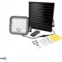 BEMKO SOLPAR Holofote LED solar 10W 1500lm 3000/4000K IP65 Preto com sensor PIR