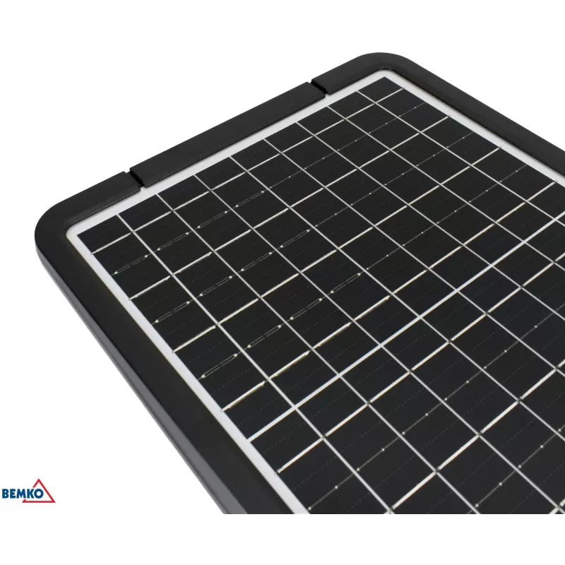 BEMKO SOLGER Candeeiro de rua LED solar 40W 6000LM 3000/4000/6000K IP65 Preto com sensor PIR