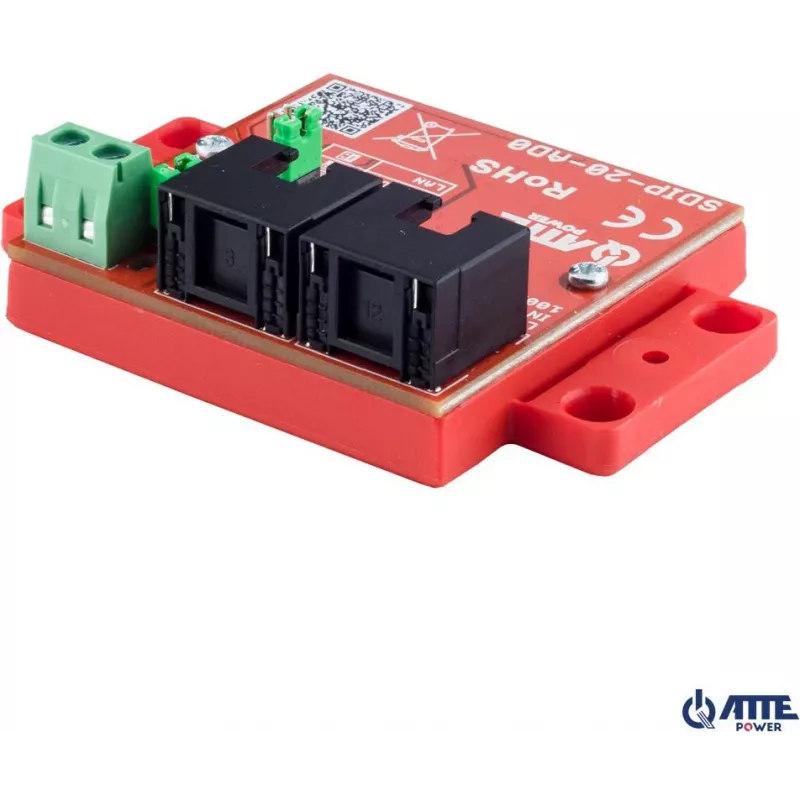 ATTE SDIP-20-AD0 Adaptador PoE Step-Down 20W 12V para calha DIN