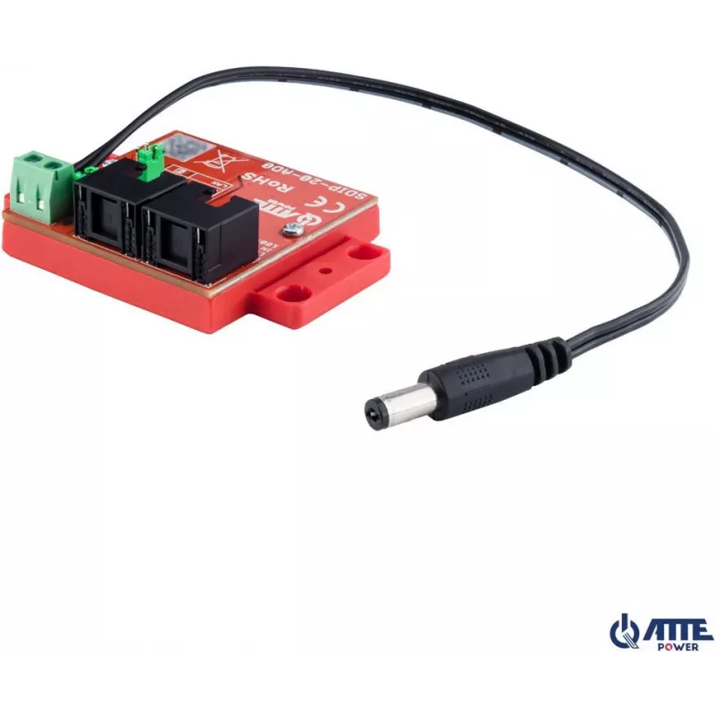 ATTE SDIP-20-AD0 Adaptador PoE Step-Down 20W 12V para calha DIN