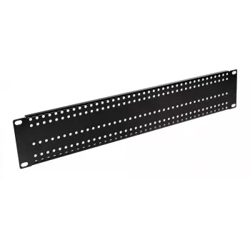 ATTE ADD-RACK2U1 Adaptador de montagem em rack 2U 19 polegadas com orifícios de montagem simples, preto