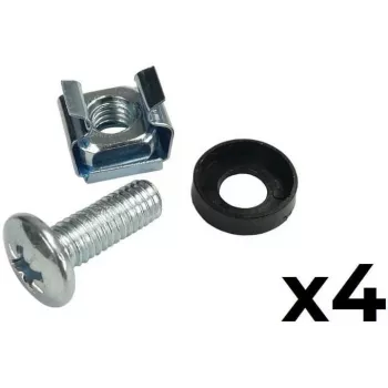 ATTE ADD-RACK2U2 Adaptador de montagem embutida 2U rack 19 polegadas preto