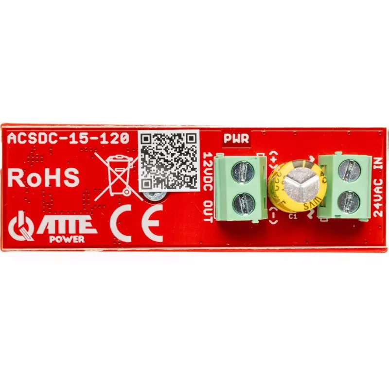 ATTE Conversor Step-Down AC-DC 24VAC/12VDC 15A 120W ACSDC-15-120