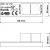 ATTE SDIP-12-240 Adaptador PoE+ 30W calha DIN Gigabit