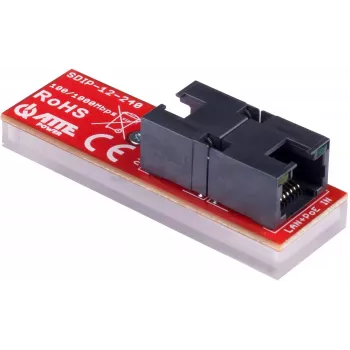 ATTE SDIP-12-240 Adaptador PoE+ 30W calha DIN Gigabit