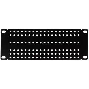 ATTE ADD-RACK10-2U1 Adaptador de montagem em rack 10 polegadas 2U com orifícios retos, preto