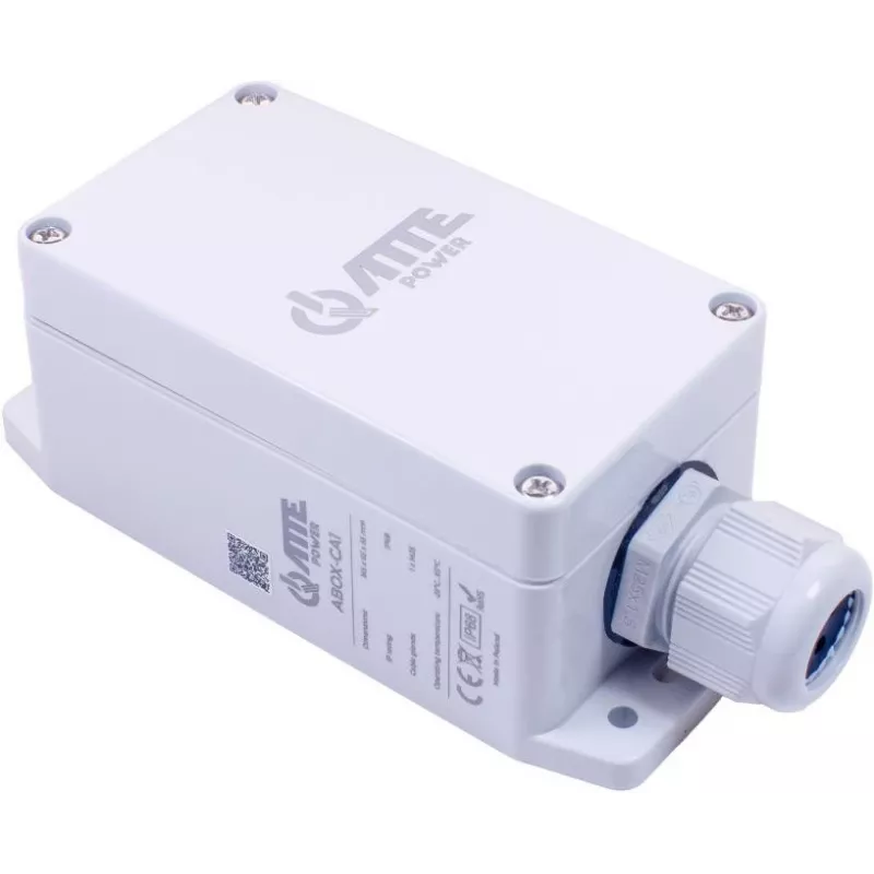 ATTE ABOX-CA1 Caixa de junção exterior IP68 IK08 ABS cinzento claro 120x120x58mm