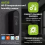GRB GREENBLUE GB741 Sensor de temperatura e humidade WiFi exterior, Android/iOS, 3,0 V DC, 2xAAA, IP65