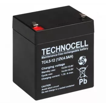 TECHNOCELL TC 4.5-12 bateria AGM 12V 4,5Ah