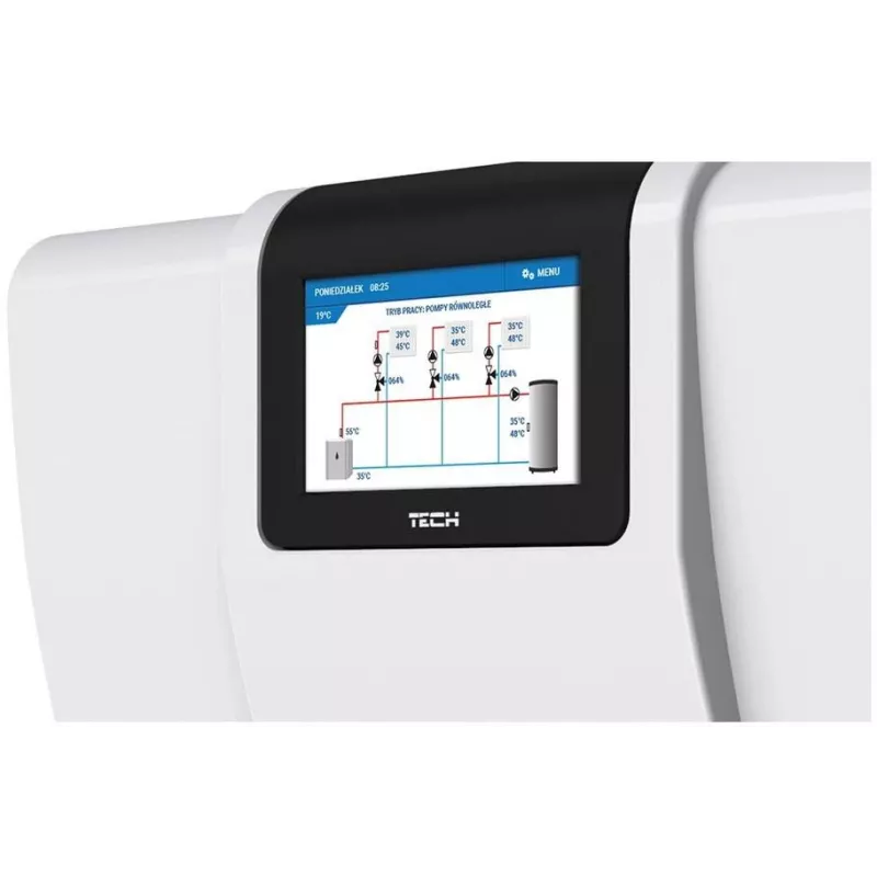 Tech Sterowniki I-3 Plus regulador de aquecimento com OpenTherm, 3 válvulas misturadoras e apoio solar