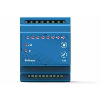 Relé sem fios para calha DIN PS-08 azul Tech Sterowniki