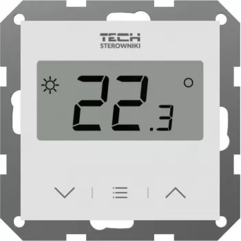 Tech Sterowniki F-12B termostato de ambiente com fios branco