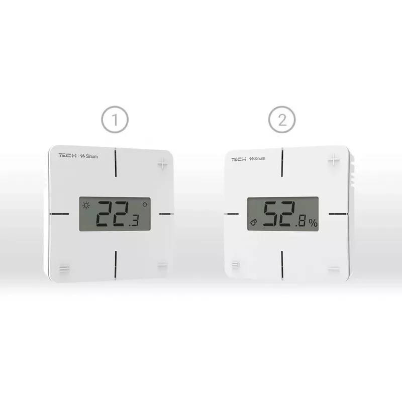 Termostato de ambiente com fios R-S1 preto Tech Sterowniki