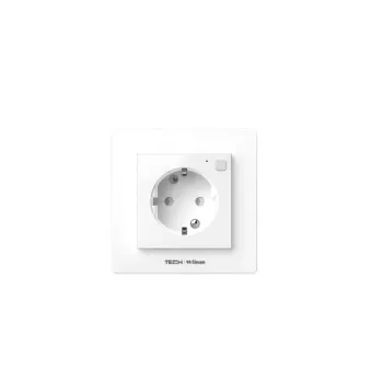 Tech Sterowniki FF-230 tomada de moldura sem fios com medição de corrente branco