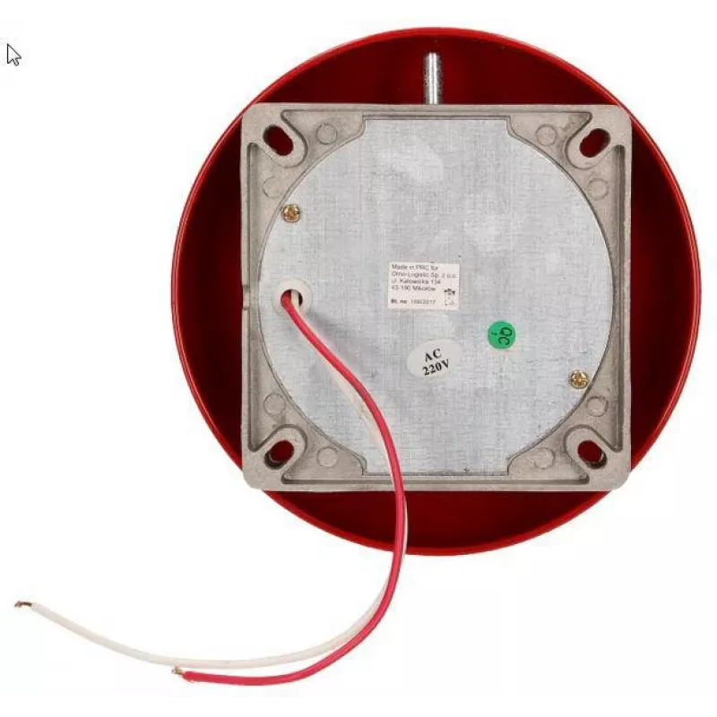 ORNO OR-DP-ML-131 campainha escolar 230V AC 85dB vermelho aço