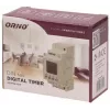 ORNO OR-PRE-433 temporizador semanal eletrónico, calha DIN, 16A/3680W, 16 programas, 230V