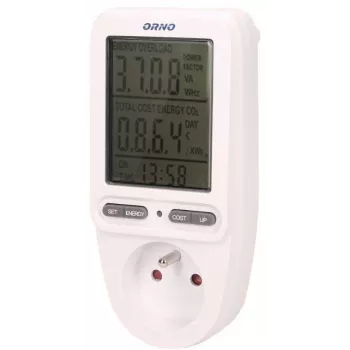 ORNO OR-WAT-435 wattímetro medidor de energia com ecrã