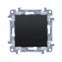 KONTAK-SIMON Simon 10 Botão 2x NA 10AX 250V terminais de parafuso preto mate