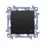 Kontakt Simon 10 Mecanismo interruptor universal 1 módulo preto mate 10AX 250V auto-encaixe