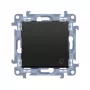 KONTAKT SIMON 10 Módulo Botão de campainha preto mate auto-encaixe 10AX 250V