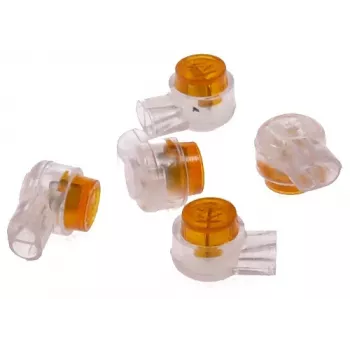 DELTA UY2-4CI/100 Conectores de deslocamento de isolamento (IDC) 2 condutores pack de 100 amarelo
