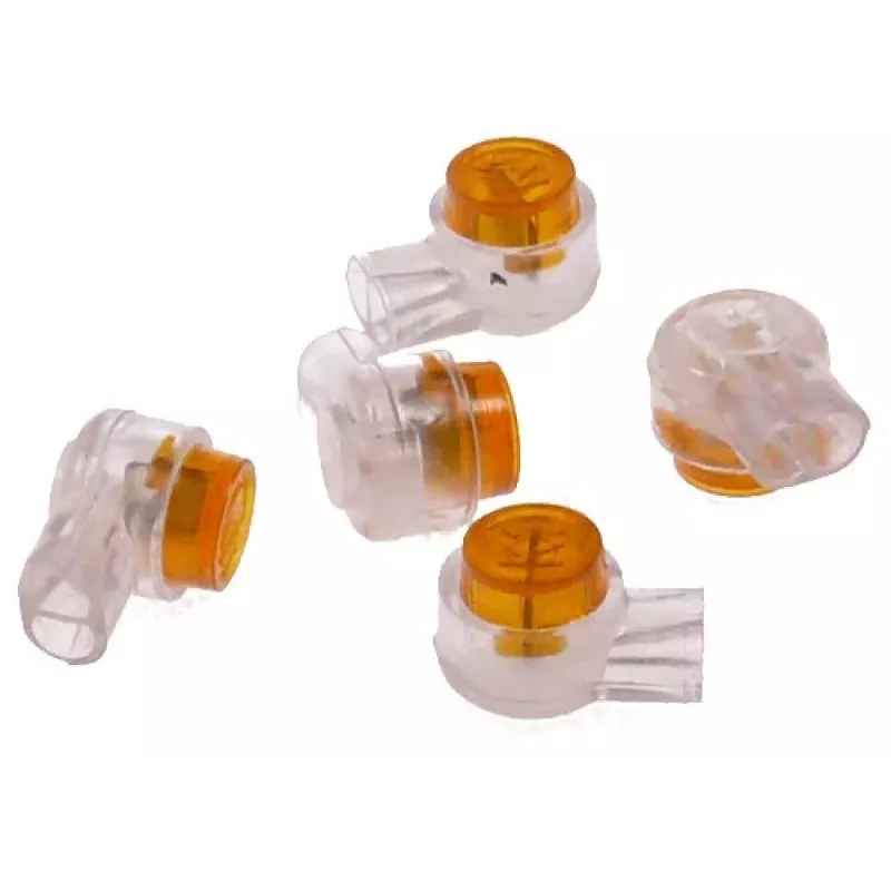 DELTA UY2-4CI/100 Conectores de deslocamento de isolamento (IDC) 2 condutores pack de 100 amarelo