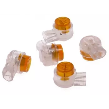 DELTA UY2-4CI/100 Conectores de deslocamento de isolamento (IDC) 2 condutores pack de 100 amarelo