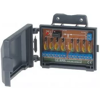 DELTA Bloco de terminais de energia KG-8/POL 8 polos 16A 400V branco
