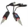 DELTA Conjunto de balun de vídeo passivo TR-1RJ-HD (2 unidades) - 8MP 4K HD-CVI/HD-TVI/AHD/CVBS, BNC para RJ45, preto
