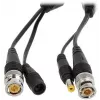 DELTA Conjunto de balun de vídeo passivo TR-1RJ-HD (2 unidades) - 8MP 4K HD-CVI/HD-TVI/AHD/CVBS, BNC para RJ45, preto