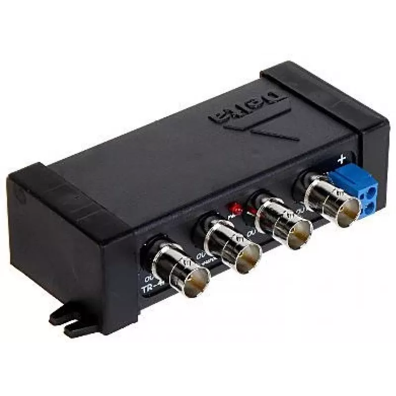 DELTA Balun de vídeo passivo / transformador TR-4P/70 de 4 canais para AHD/TVI/CVI/CVBS até 70m