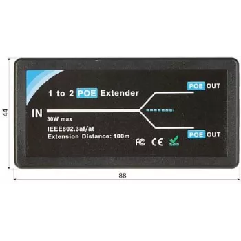 DELTA Extensor PoE PFT1320 3 portas