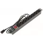 DELTA Régua de tomadas PD-8/R-IEC 8 tomadas com proteção contra sobretensão 230V 10A preto