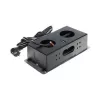 DELTA Régua de tomadas para móveis FPS-3S/CABLE com 3 tomadas, cabo 1,5 m, preto