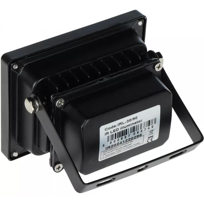 DELTA Iluminador IR de exterior IRL-30/90 30m 90° 850nm 12V DC IP66 preto