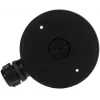 DELTA Caixa de ligação / suporte de câmara STG-1280ZJ-DM46(BLACK), preto, liga de alumínio