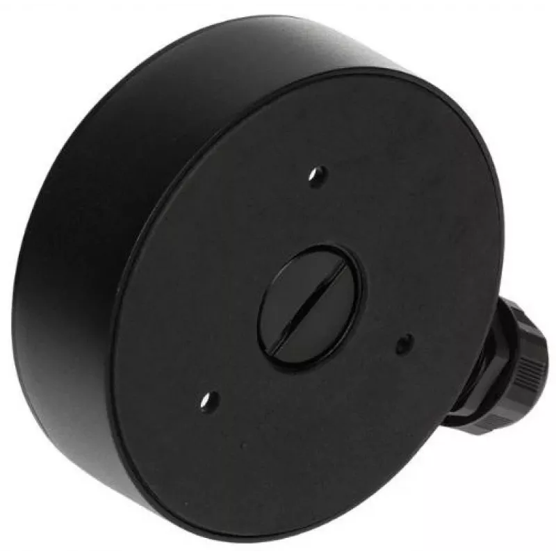 DELTA Caixa de ligação para câmaras dome STG-1280ZJ-DM8(SCHWARZ), preto, liga de alumínio