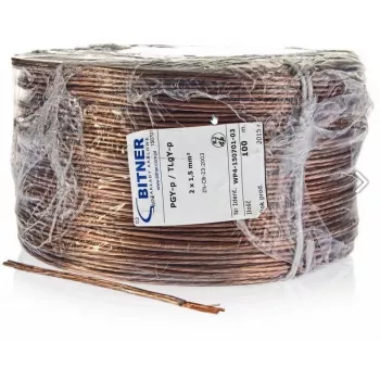 Cabo de coluna BITNER BiTsound PGY-p (TLgY) 2x0,75mm² rolo 100m