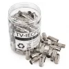Módulo conector coaxial F-Type / IEC Spacetronik - 100 unid. branco