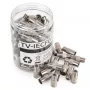 Módulo conector coaxial F-Type / IEC Spacetronik - 100 unid. branco