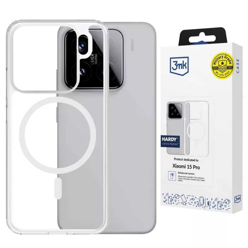3MK PROTECTION Xiaomi 15 Pro - 3mk Hardy LiqForce MagCase capa traseira preta