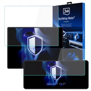 3MK PROTECTION Jaecoo 7 13.2 polegadas 2024- 3mk TechWrap Matte conjunto de protetores de ecrã 2em1 (ecrã central + painel de instrumentos)