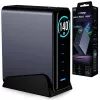 3mk InCharge carregador de secretária Lumin PD3.2 140W QC5 PPS AFC FCP SCP 1A4C TFT GaN3 com ecrã preto