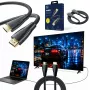 3MK PROTECTION Hardy HDMI 2.1 3m Ultra High Speed 48Gbps 8K60Hz 4K120Hz eARC VRR ALLM preto
