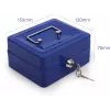 Caixa de dinheiro metálica RED EAGLE BOX-150 com fechadura de cilindro, vermelha