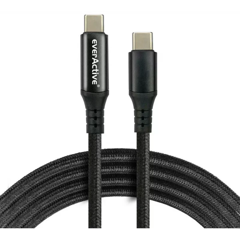Cabo USB-C para USB-C 100cm 100W PD com ecrã LCD everActive CBB-1PD5L